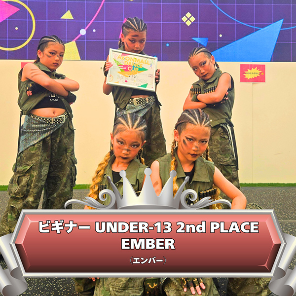 UNDER-13 ビギナーチーム 2nd Place