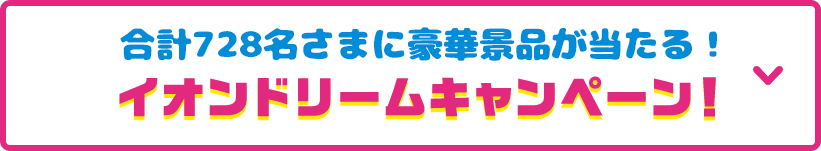 見どころその3 合計728名さまに当たる！イオンドリームキャンペーン！ 