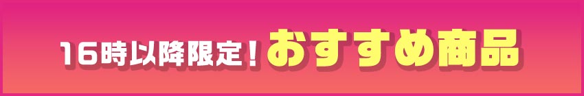 16時以降限定！ おすすめ商品